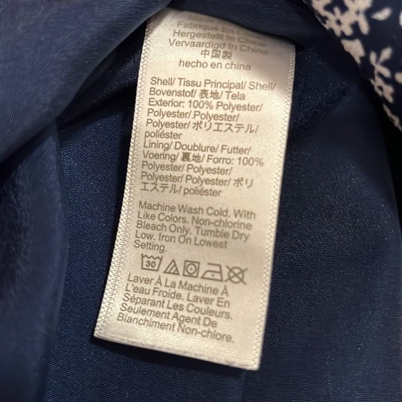 JCREW Navy and white blouse - Picture 6 of 6